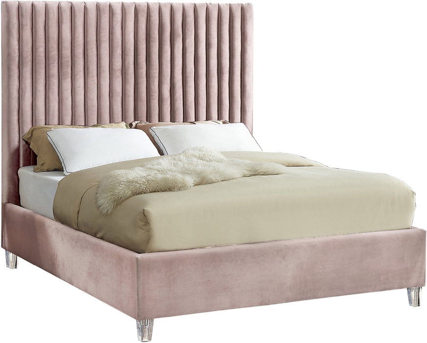 Candace Velvet Bed - Sterling House Interiors