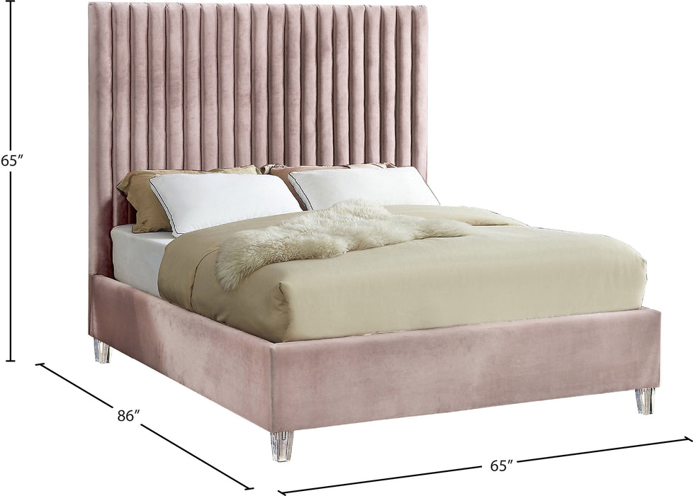 Candace Velvet Bed - Sterling House Interiors