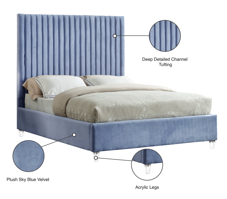 Candace Velvet Bed - Sterling House Interiors