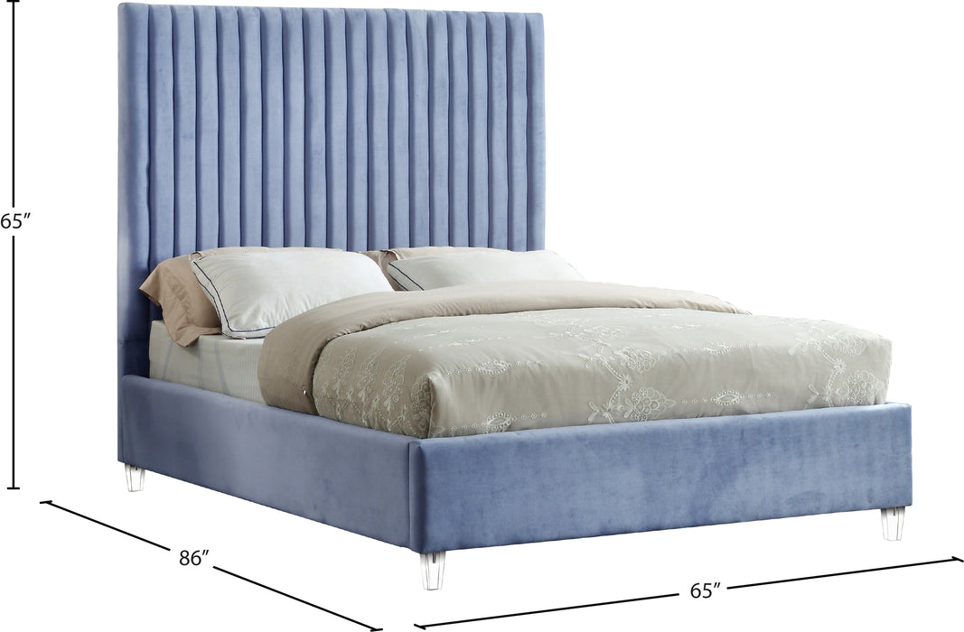 Candace Velvet Bed - Sterling House Interiors