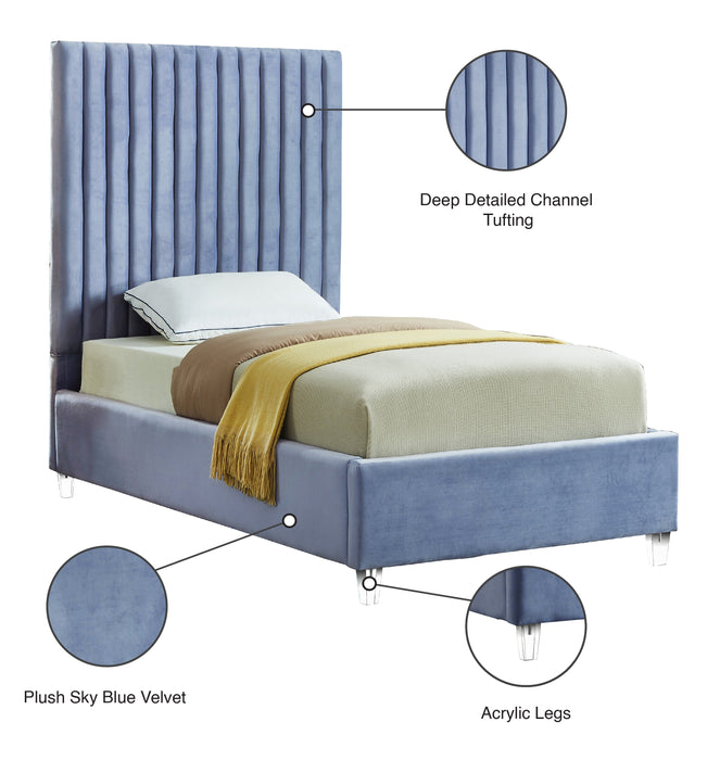 Candace Velvet Bed - Sterling House Interiors