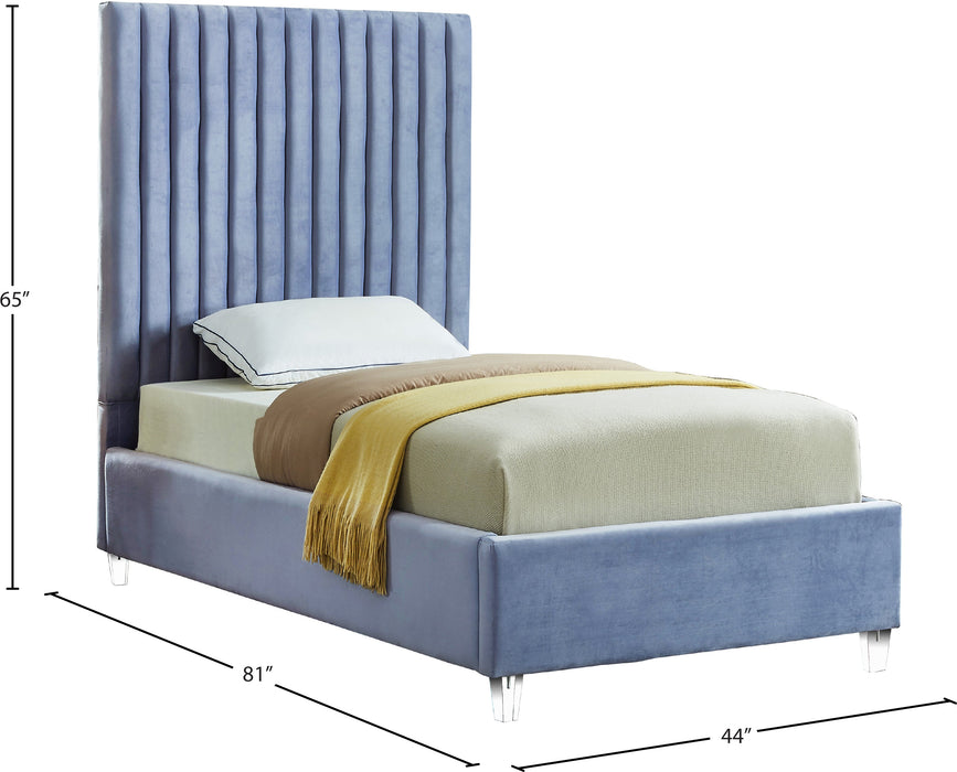 Candace Velvet Bed - Sterling House Interiors