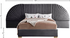 Cleo Velvet Bed (3 Boxes) - Sterling House Interiors