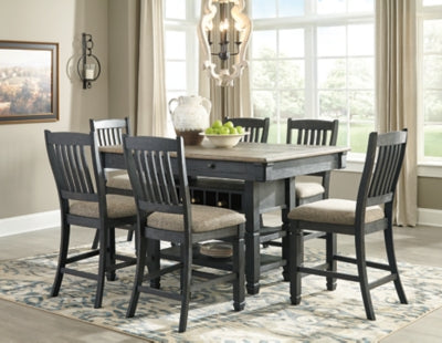 Tyler Creek Counter Height Dining Table and 6 Barstools