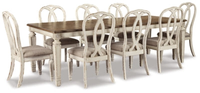 Realyn Dining Extension Table and 8 Chairs