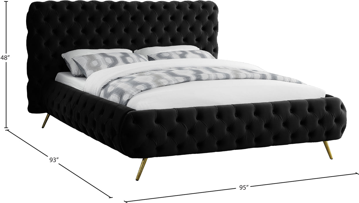 Delano Velvet Bed - Sterling House Interiors