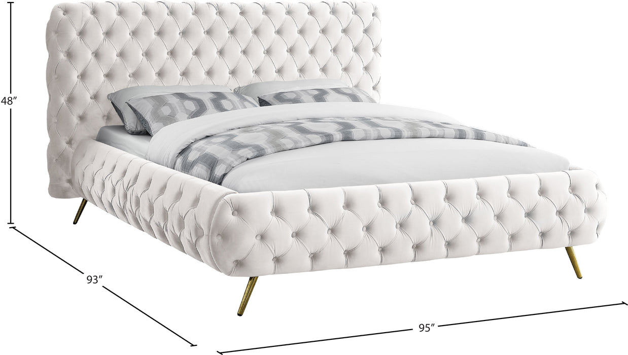 Delano Velvet Bed - Sterling House Interiors