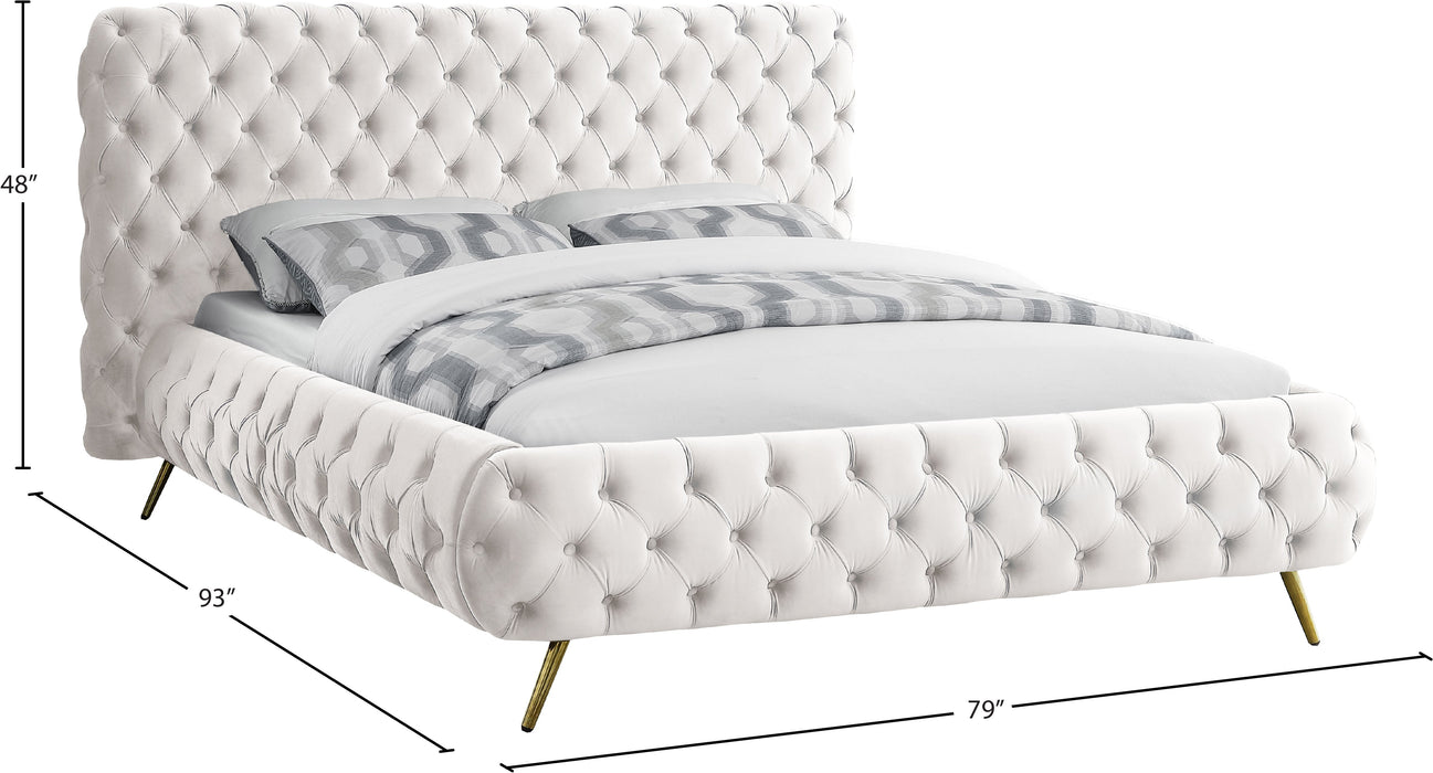 Delano Velvet Bed - Sterling House Interiors