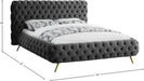 Delano Velvet Bed - Sterling House Interiors