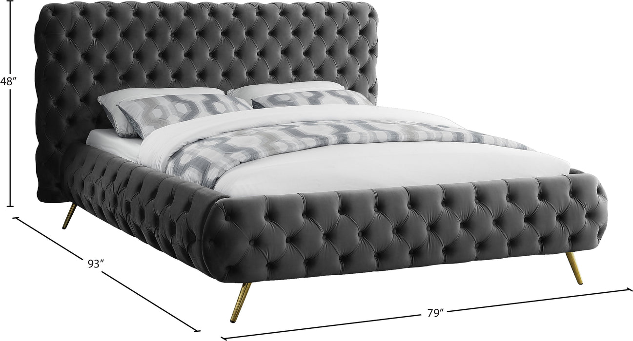 Delano Velvet Bed - Sterling House Interiors