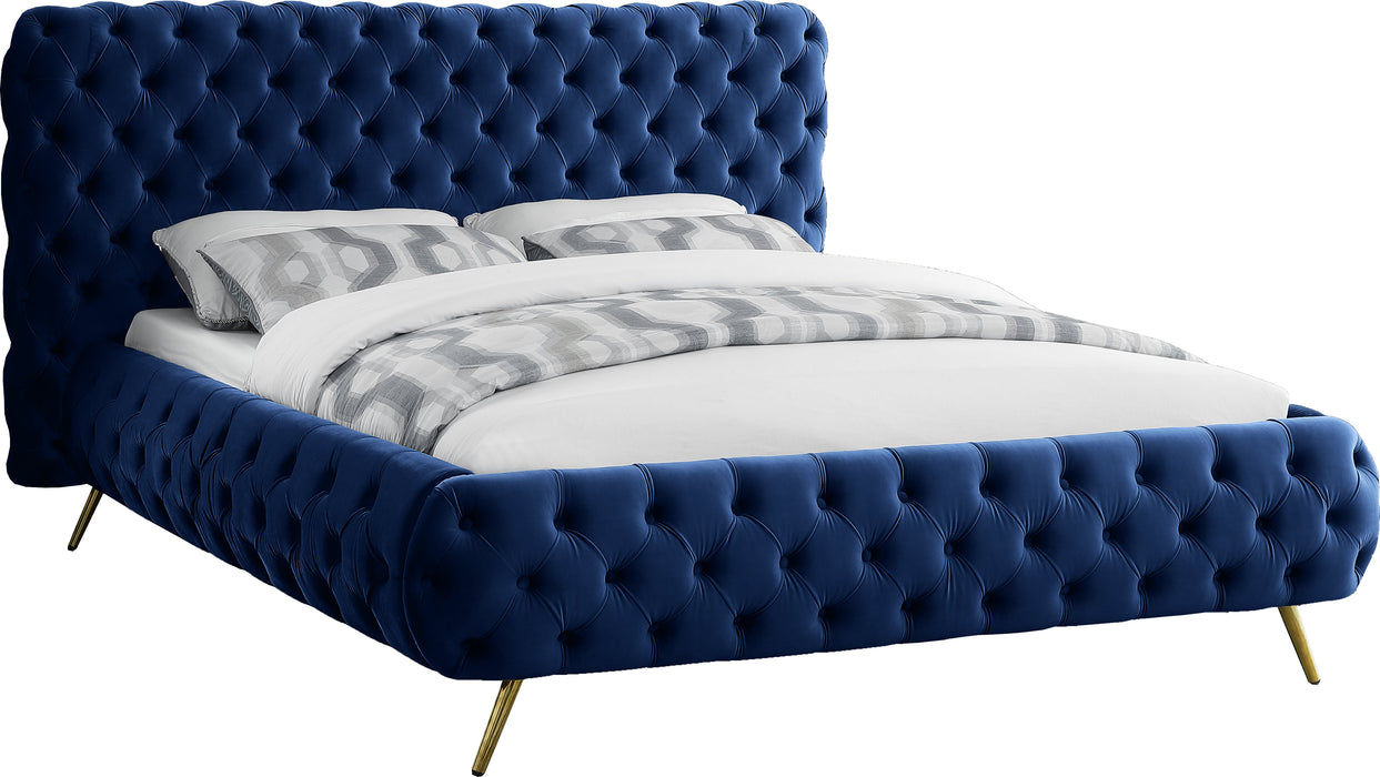 Delano Velvet Bed - Sterling House Interiors