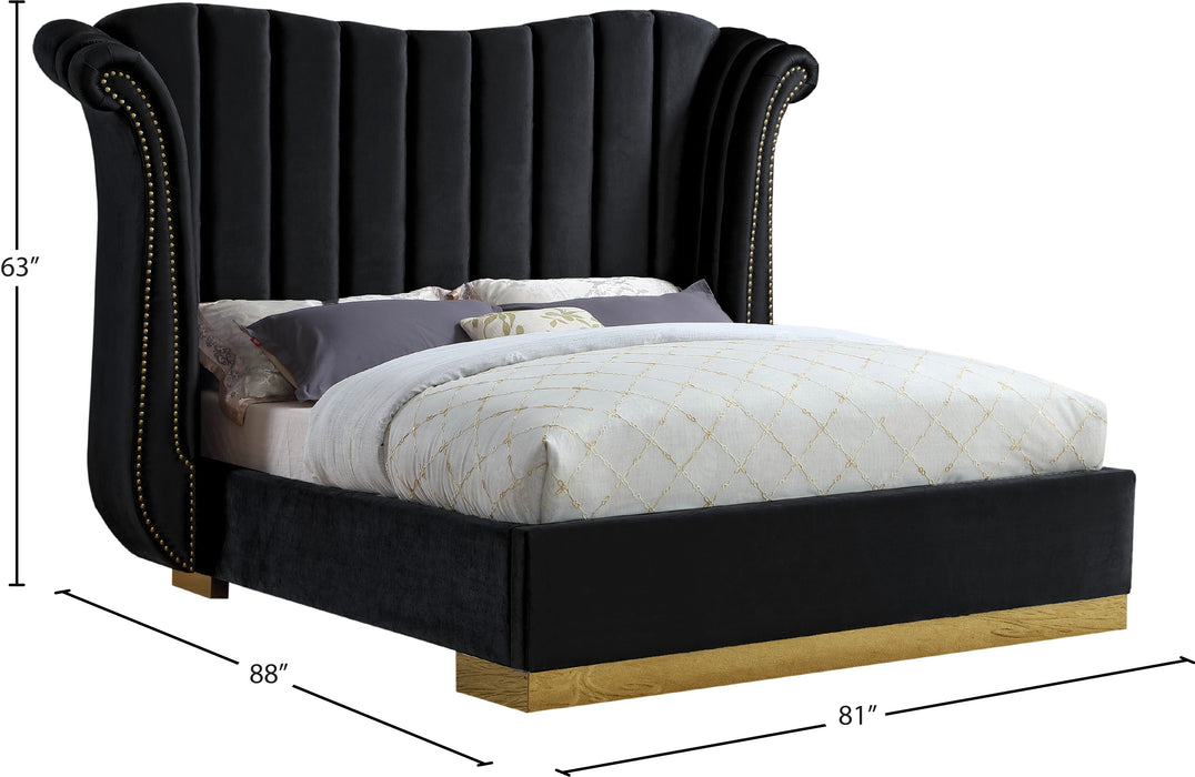 Flora Velvet Bed (3 Boxes) - Sterling House Interiors