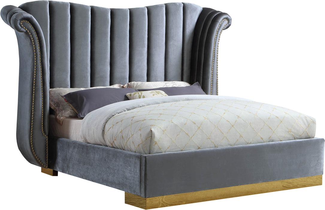 Flora Velvet Bed (3 Boxes) - Sterling House Interiors