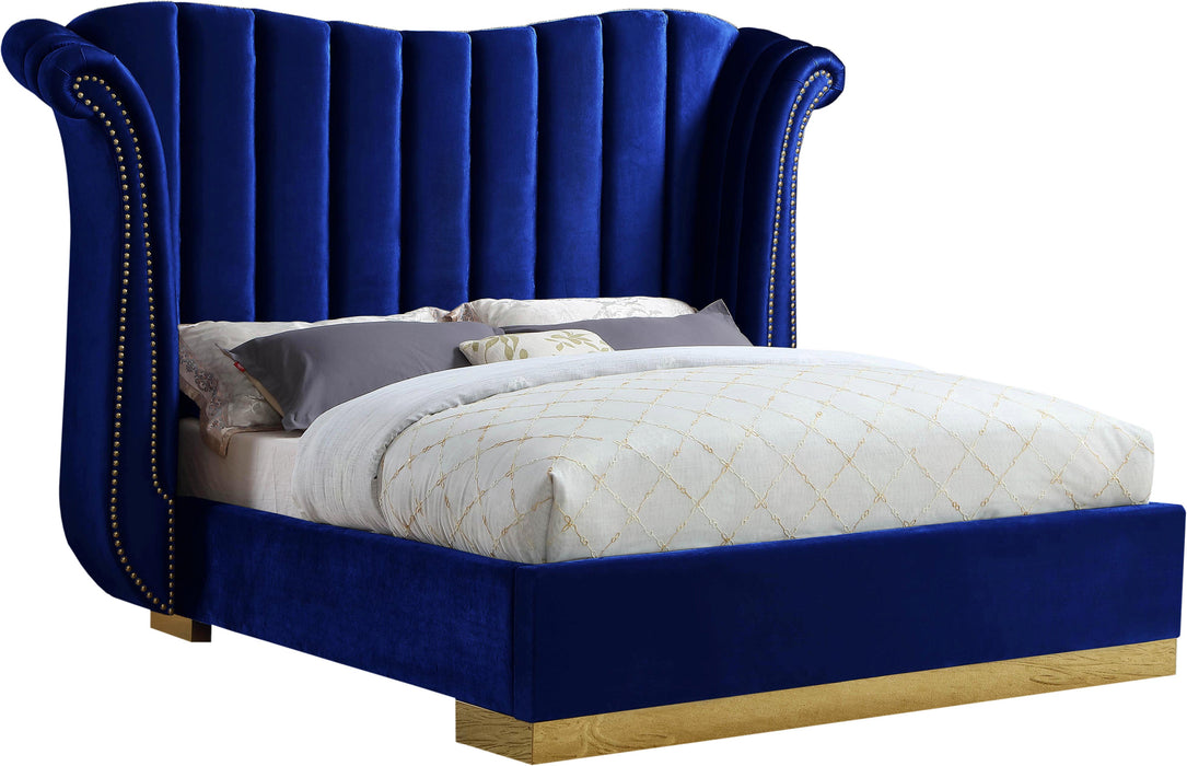 Flora Velvet Bed (3 Boxes) - Sterling House Interiors