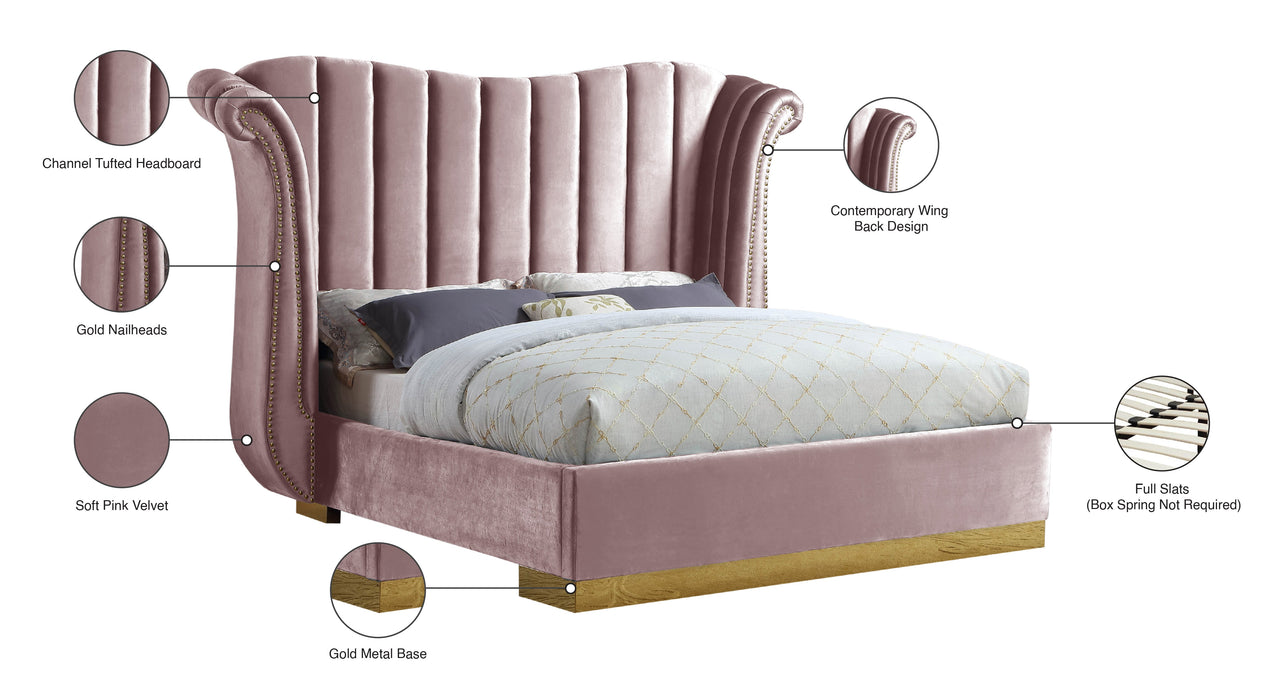 Flora Velvet Bed (3 Boxes) - Sterling House Interiors