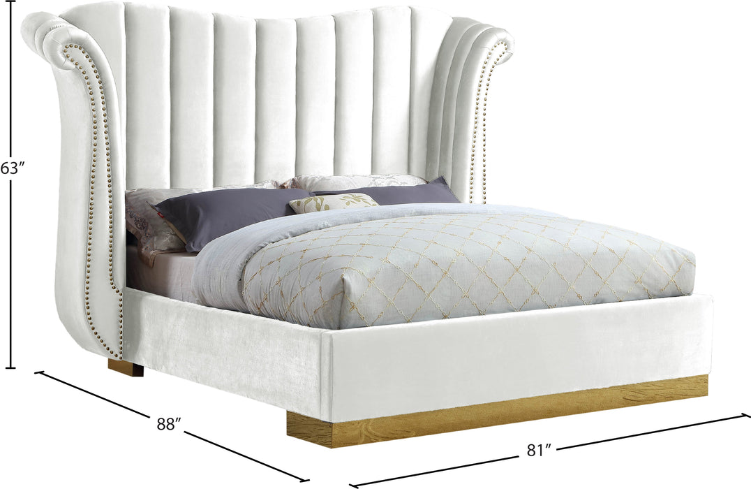 Flora Velvet Bed (3 Boxes) - Sterling House Interiors