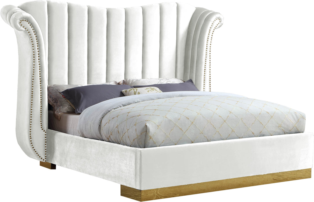 Flora Velvet Bed (3 Boxes) - Sterling House Interiors