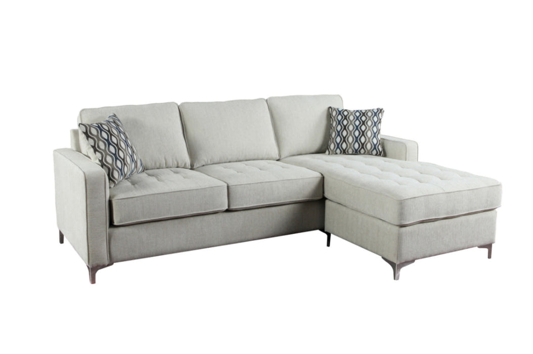 Houston Reversible Sectional with 2 Pillows and Storage Chaise