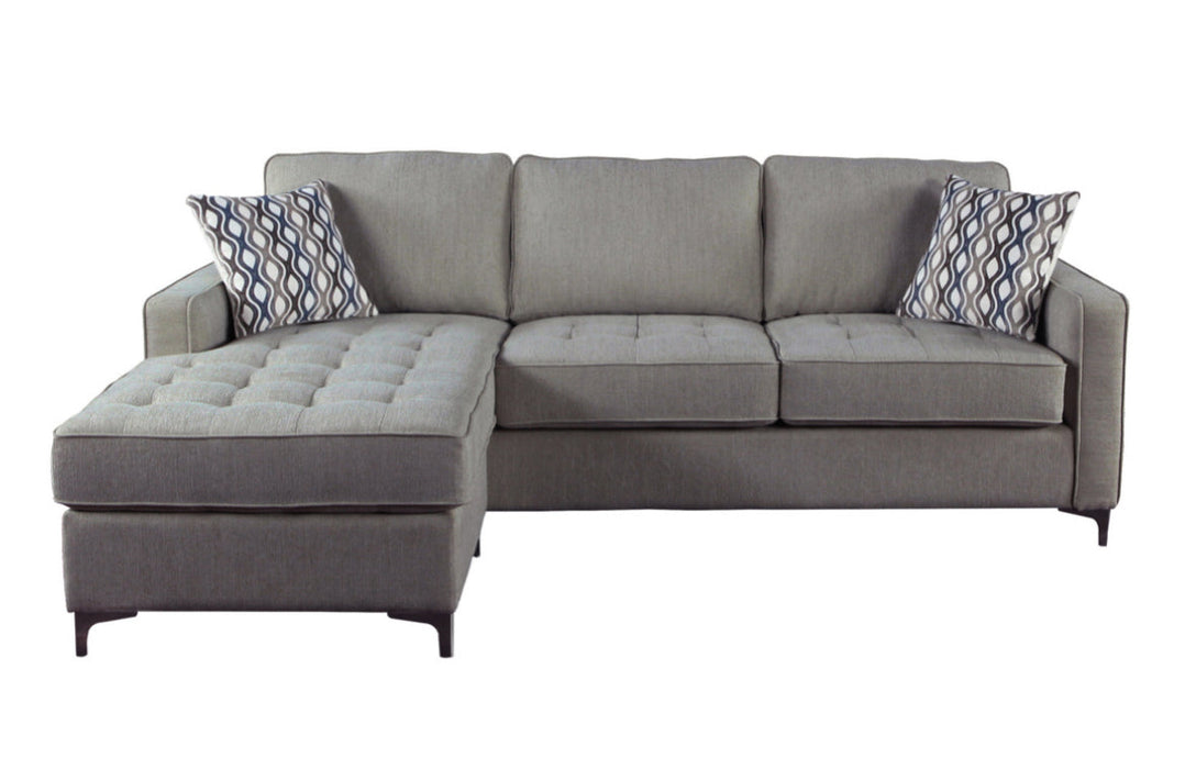 Houston Reversible Sectional with 2 Pillows and Storage Chaise