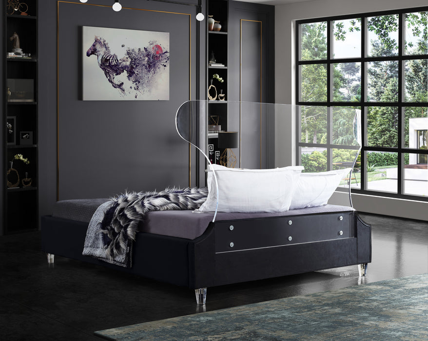 Ghost Velvet Bed - Sterling House Interiors