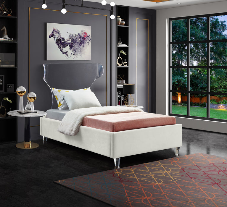 Ghost Velvet Bed - Sterling House Interiors