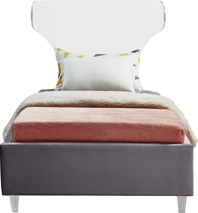 Ghost Velvet Bed - Sterling House Interiors