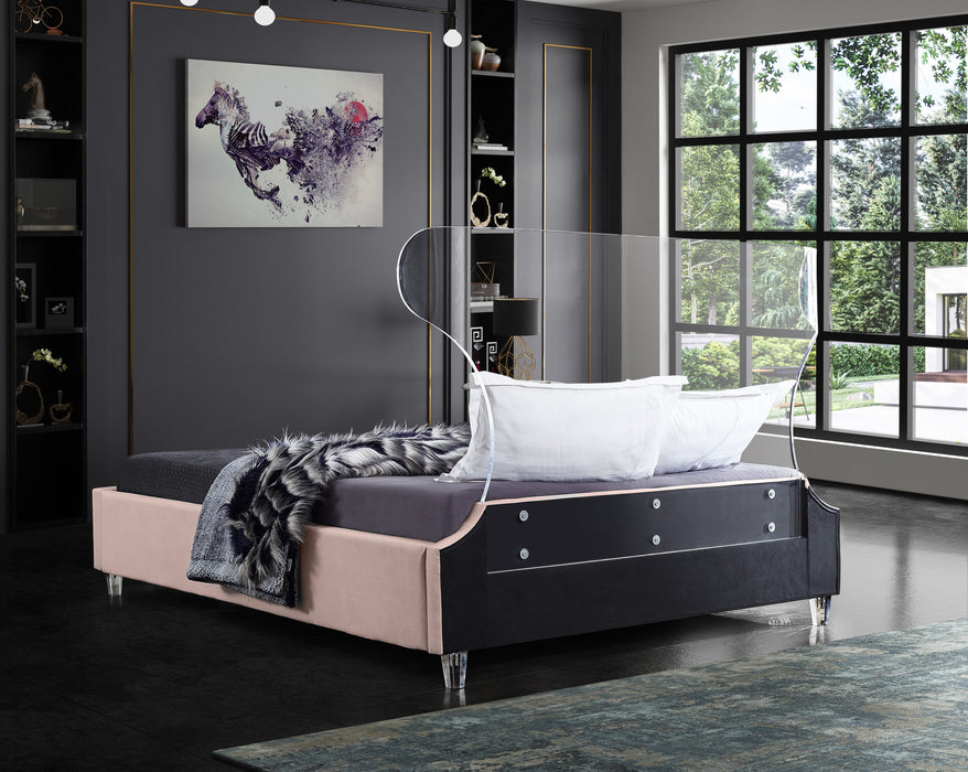 Ghost Velvet Bed - Sterling House Interiors