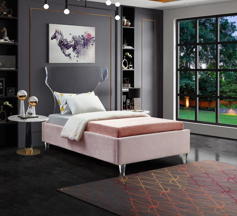 Ghost Velvet Bed - Sterling House Interiors