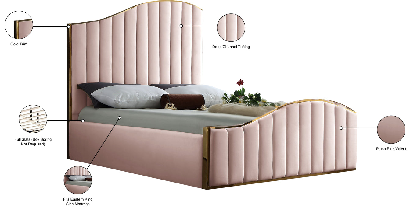 Jolie Velvet Bed (3 Boxes) - Sterling House Interiors