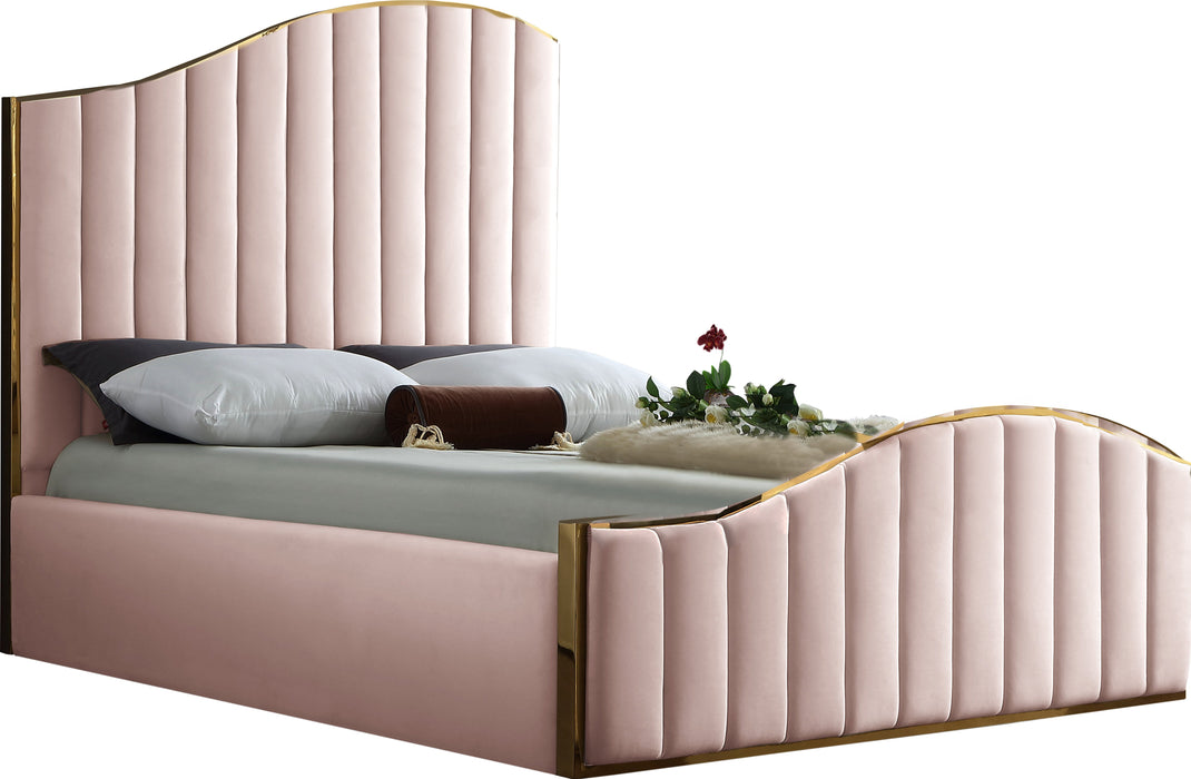 Jolie Velvet Bed (3 Boxes) - Sterling House Interiors