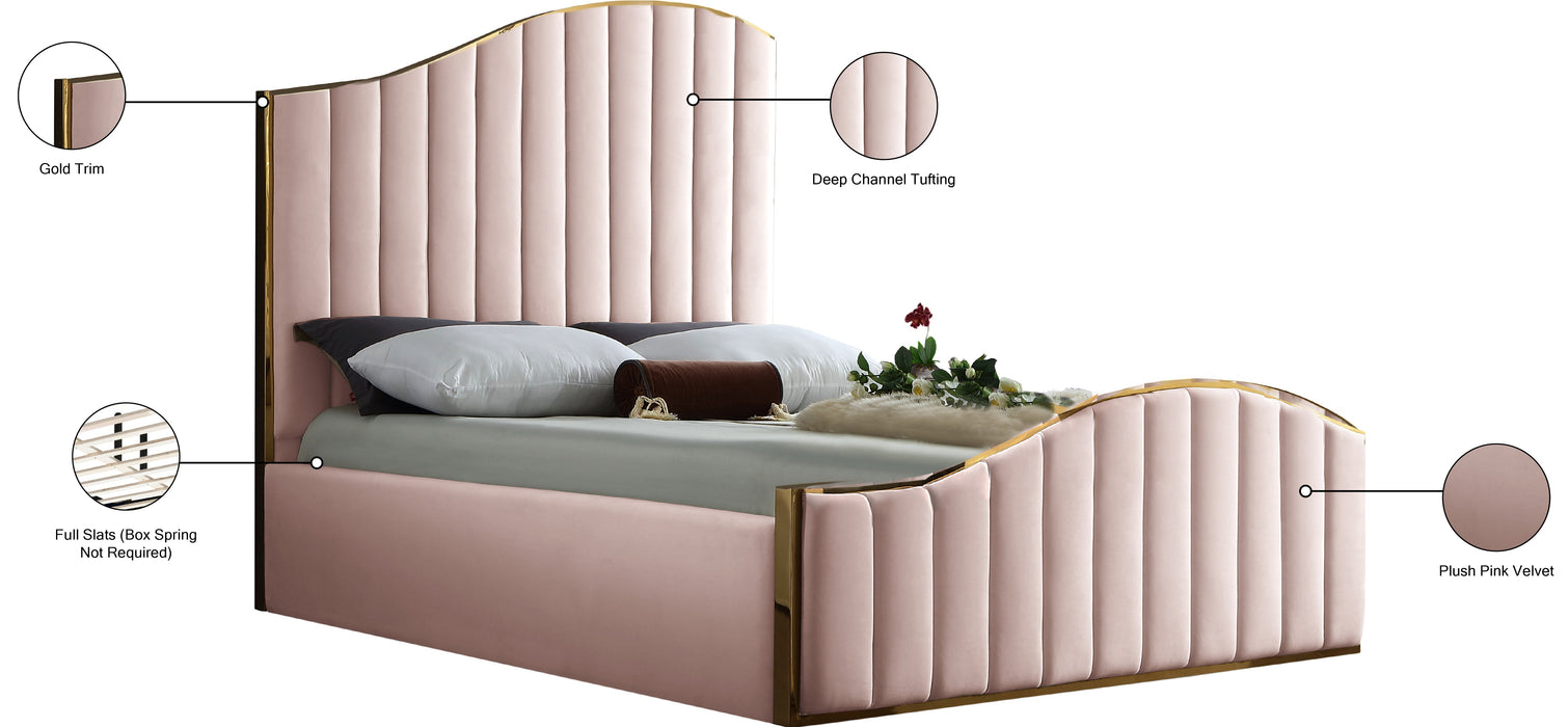 Jolie Velvet Bed (3 Boxes) - Sterling House Interiors