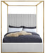 Jones White Faux Leather Bed - Sterling House Interiors