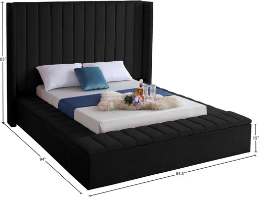 Kiki Velvet Bed (3 Boxes) - Sterling House Interiors