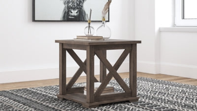 Arlenbry Square End Table - Gray - Sterling House Interiors
