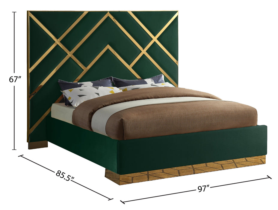 Vector Velvet Bed - Sterling House Interiors