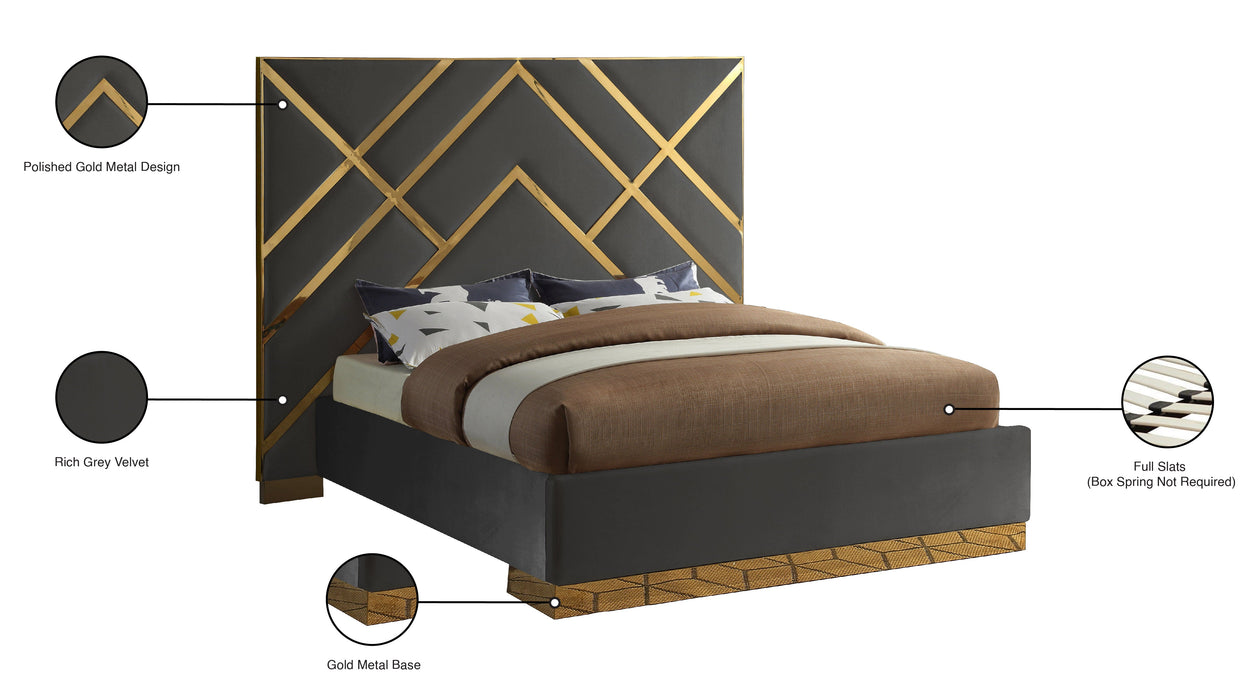 Vector Velvet Bed - Sterling House Interiors