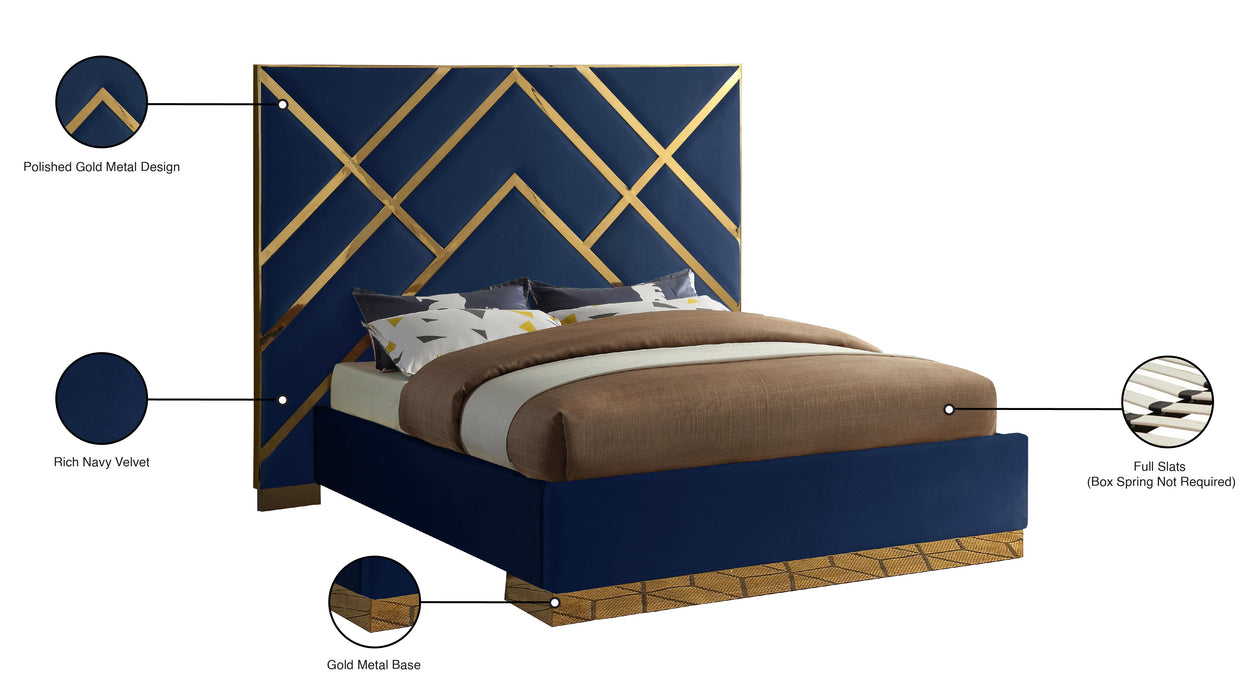 Vector Velvet Bed - Sterling House Interiors