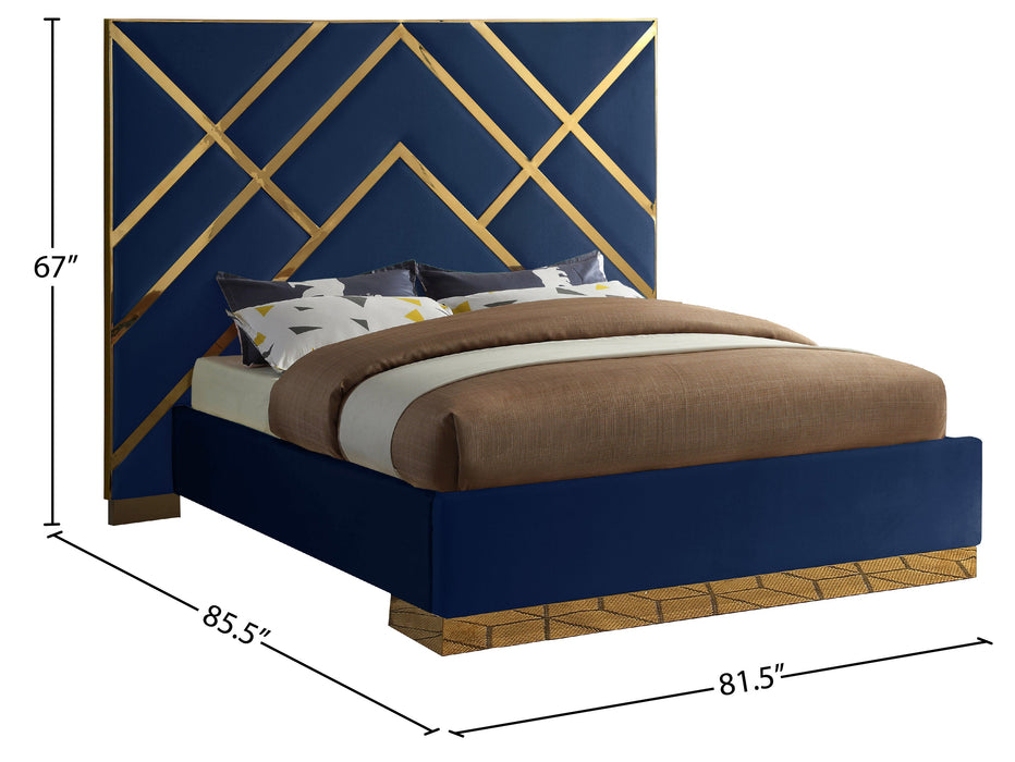 Vector Velvet Bed - Sterling House Interiors