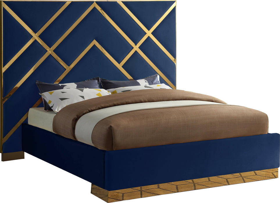 Vector Velvet Bed - Sterling House Interiors