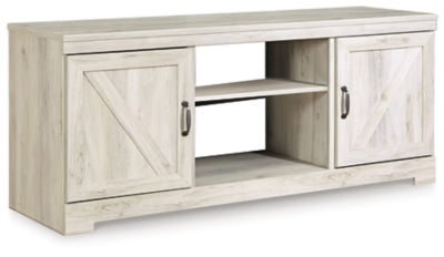Bellaby LG TV Stand w/Fireplace Option - Whitewash - Sterling House Interiors