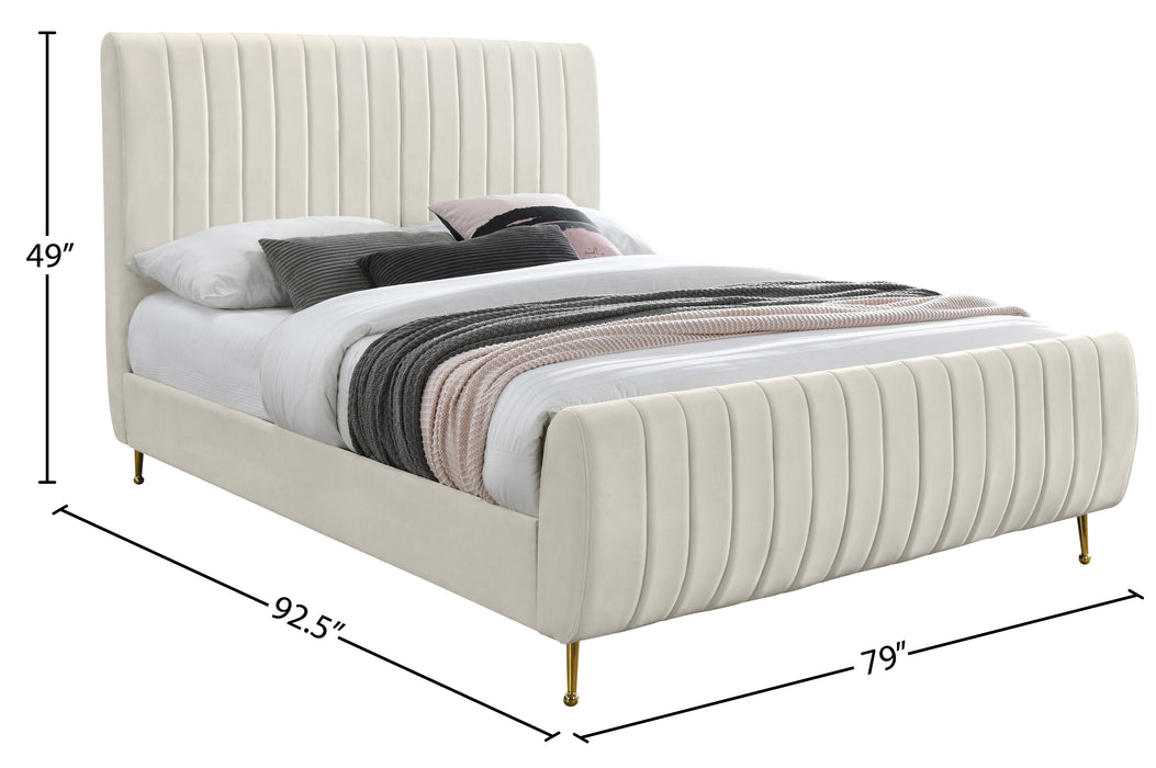 Zara Velvet Bed (3 Boxes) - Sterling House Interiors