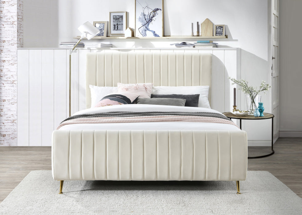 Zara Velvet Bed (3 Boxes) - Sterling House Interiors