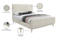 Zara Velvet Bed (3 Boxes) - Sterling House Interiors