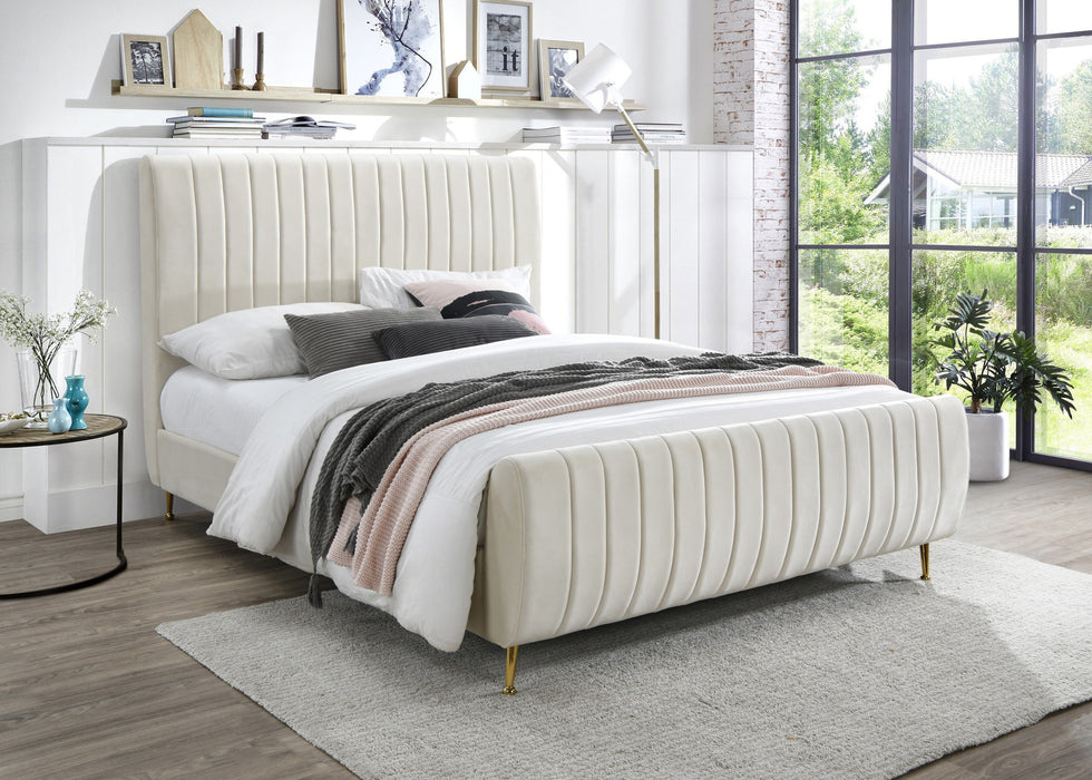 Zara Velvet Bed (3 Boxes) - Sterling House Interiors