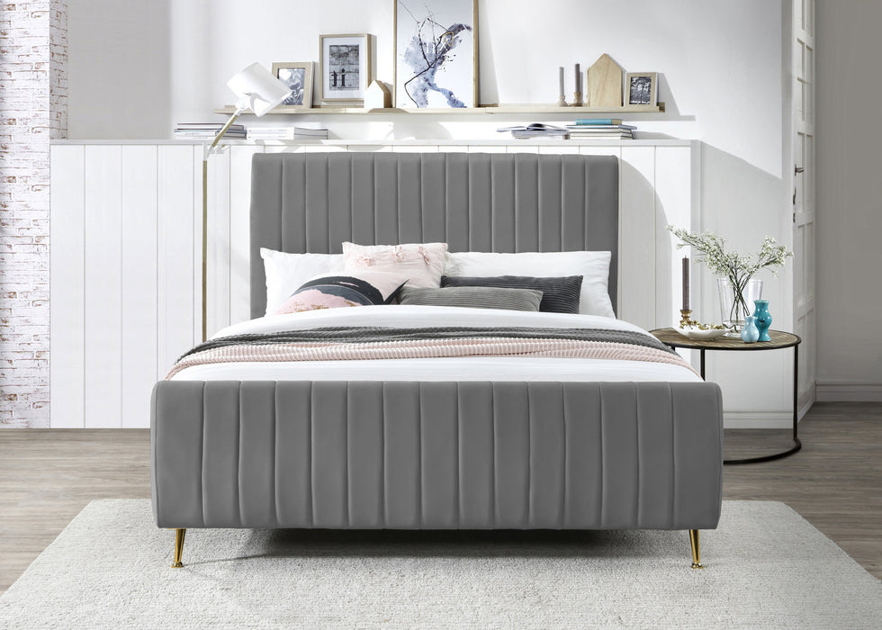 Zara Velvet Bed (3 Boxes) - Sterling House Interiors