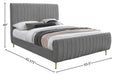 Zara Velvet Bed (3 Boxes) - Sterling House Interiors