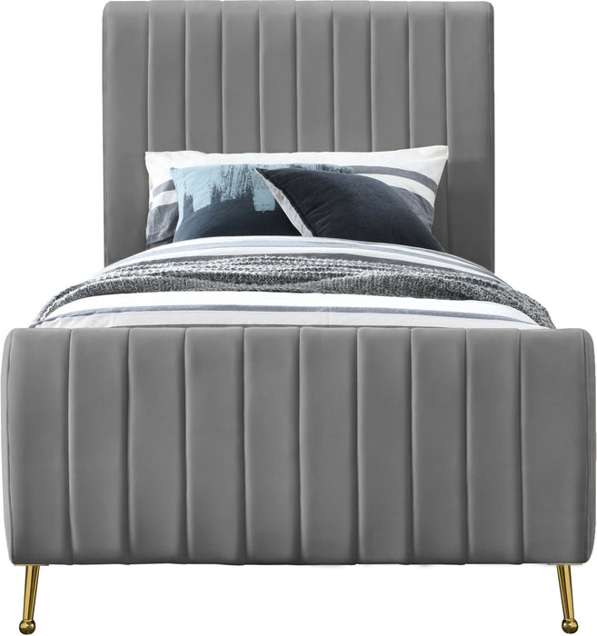 Zara Velvet Bed (3 Boxes) - Sterling House Interiors