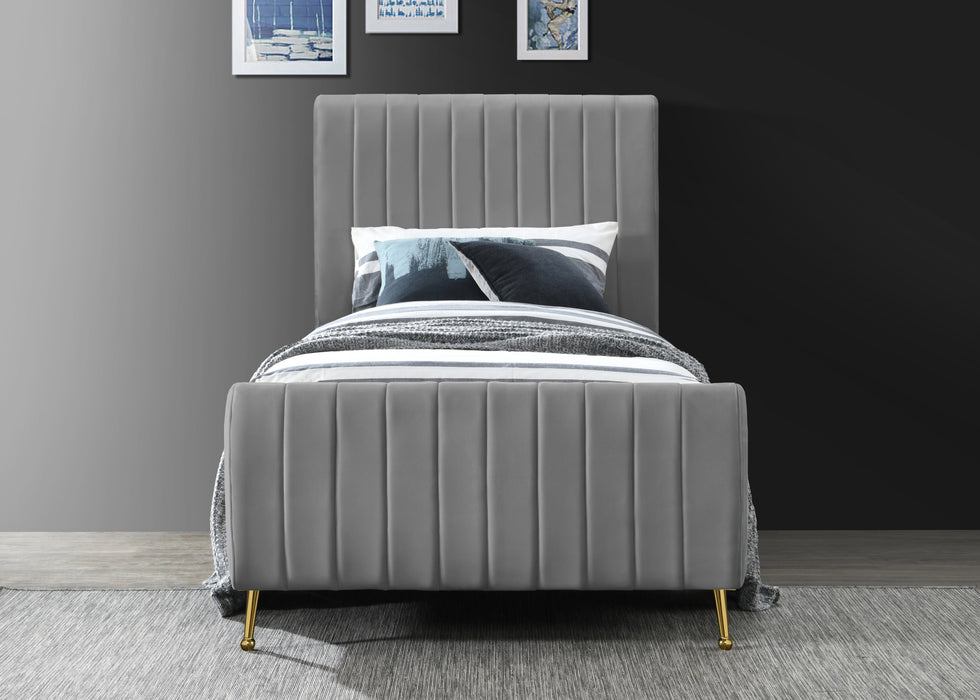 Zara Velvet Bed (3 Boxes) - Sterling House Interiors