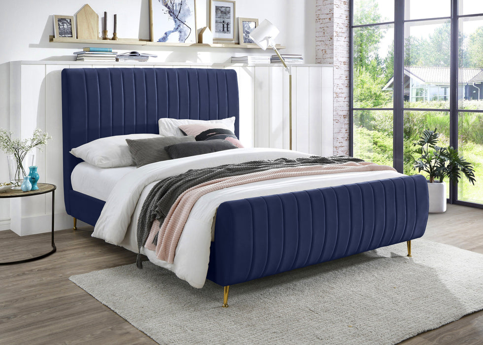 Zara Velvet Bed (3 Boxes) - Sterling House Interiors