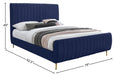 Zara Velvet Bed (3 Boxes) - Sterling House Interiors